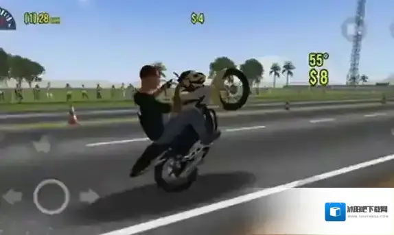 摩托平衡3D游戏中