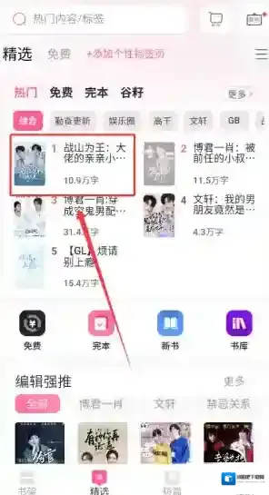 布谷小说主界面