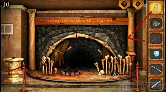 密室逃脱5逃出博物馆骨头