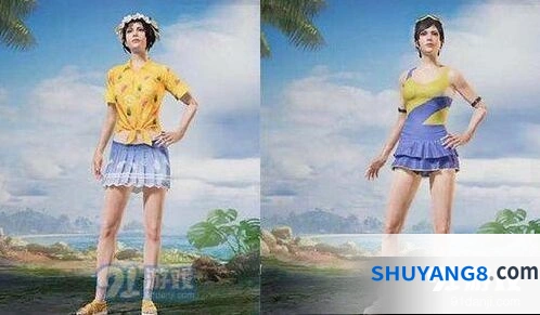 和平精英缤纷果语vs夏日倾情 套装对比测评