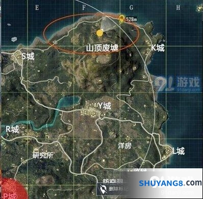和平精英海岛地图打野位置攻略