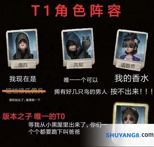 第五人格角色排名一览 T1强度分析