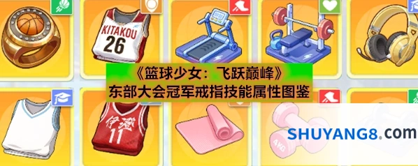 《篮球少女：飞跃巅峰》东部大会冠军戒指技能属性图鉴