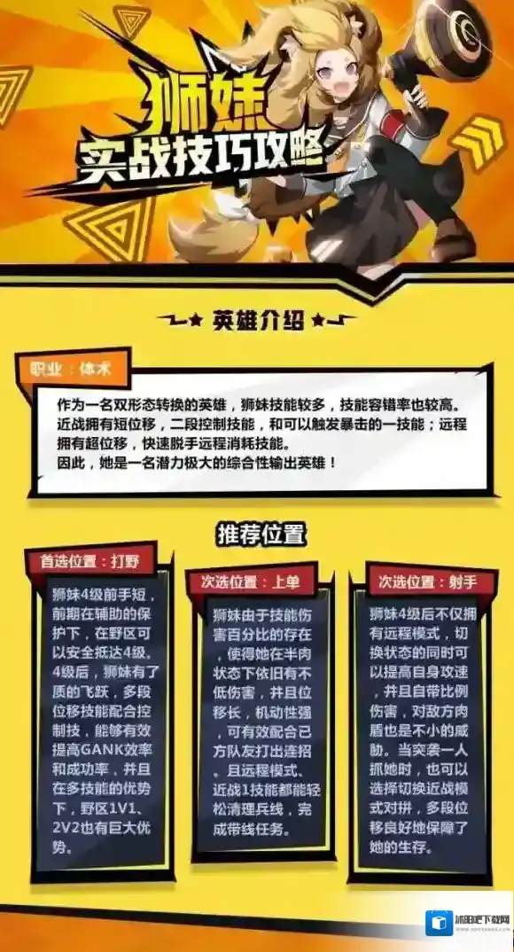 非人学园新英雄狮妹实战技巧 狮妹打法出装攻略