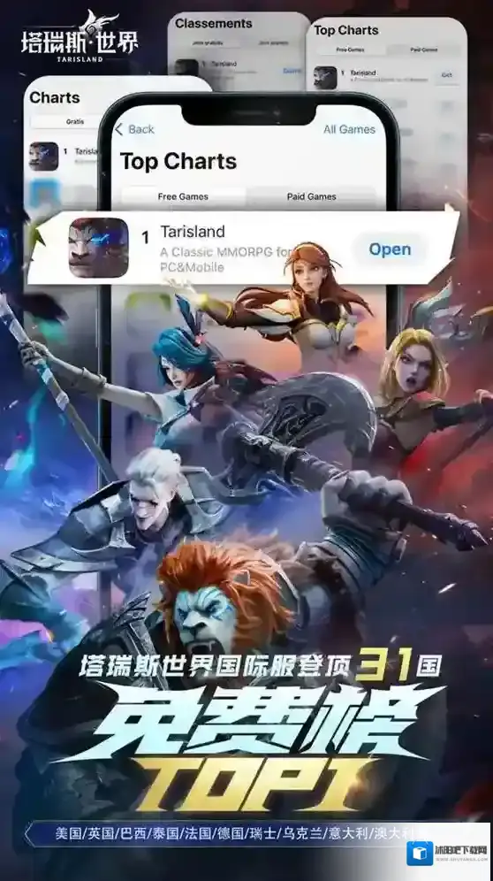 塔瑞斯世界登顶31国免费榜，Twitch直播游戏榜前5！国产MMO靠什么抓住海外玩家