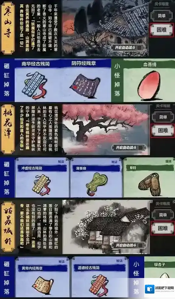 妖怪正传材料怎么刷 各地图材料掉落图