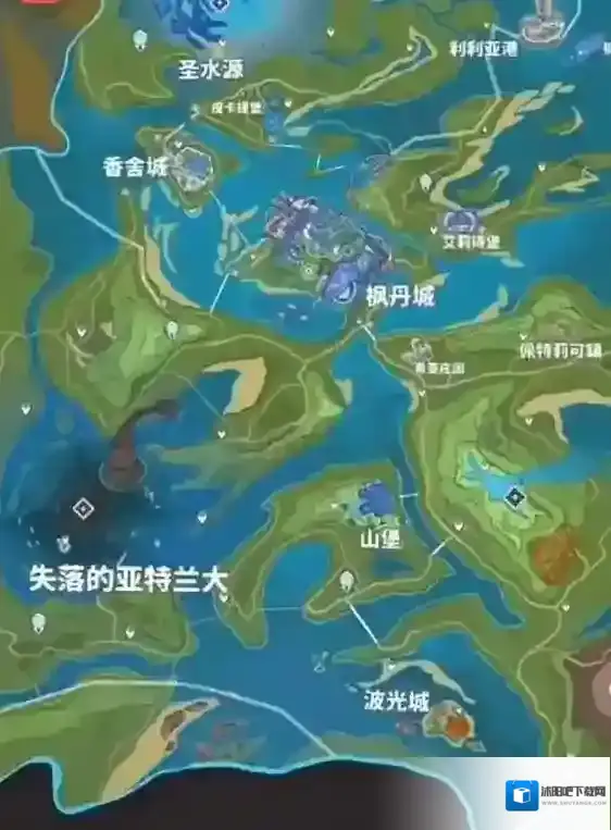 原神枫丹地图全貌预览