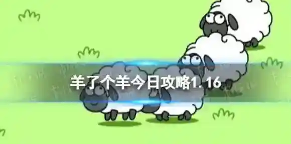 羊了个羊今日今日第二关攻略1.16 1月16日羊羊大世界怎么过