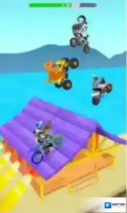 摩托斜坡攀登斜坡