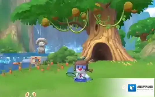 摩尔庄园观赏台怎么放