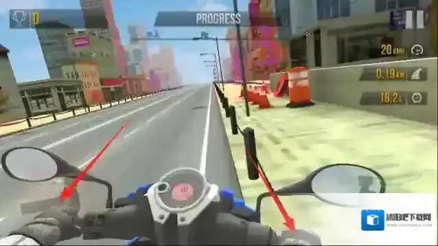 公路赛车摩托骑手