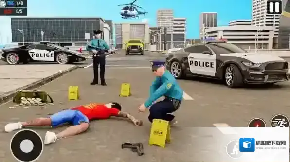 警车特技巨型坡道特技