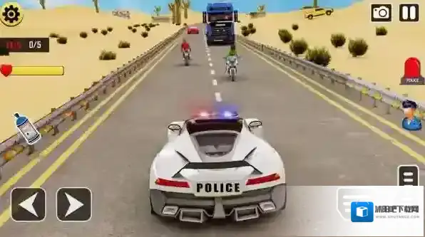 警车特技巨型坡道坡道