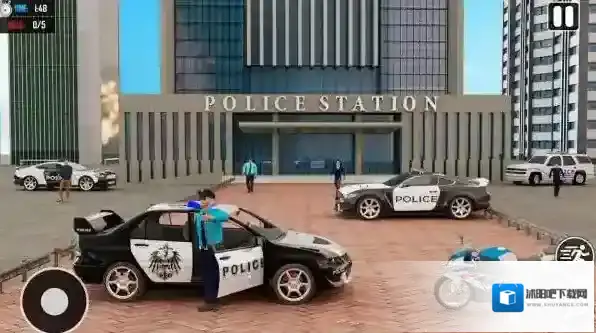 警车特技巨型坡道警车