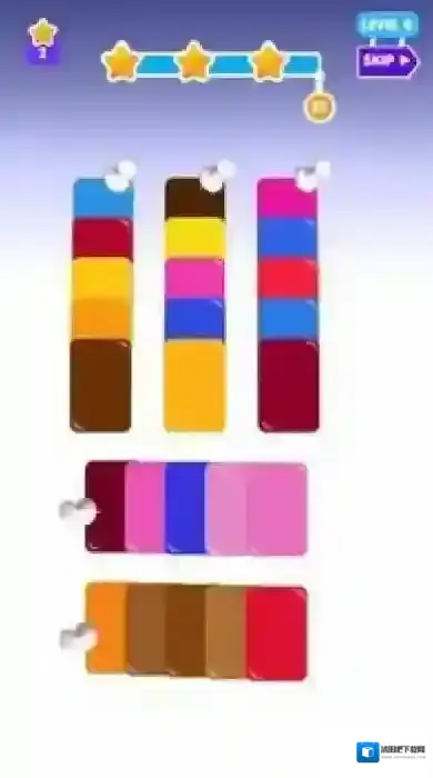 颜色排序堆栈探索