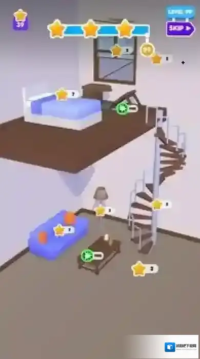 颜色排序堆栈液体