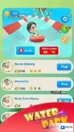 水中节奏乐园滑行