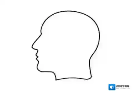 QQ脑袋简笔画