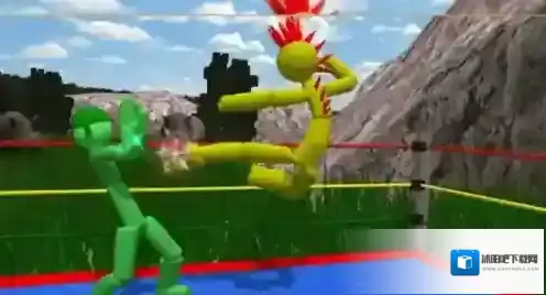 曲棍球手摔跤竞技