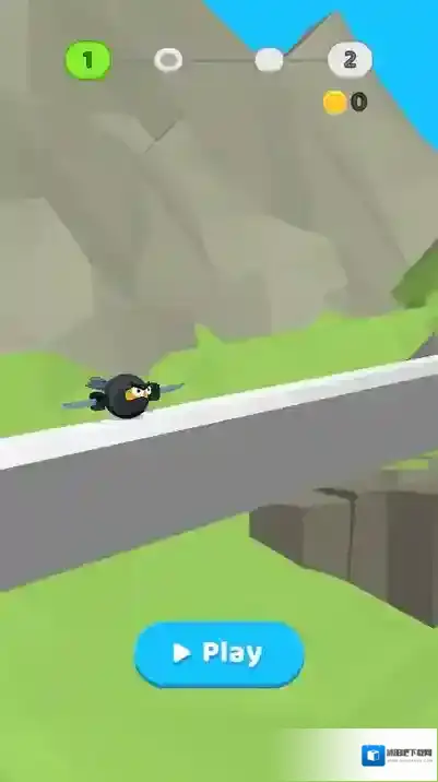 攀登的忍者岩壁