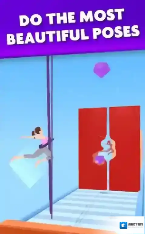 瑜伽吊绳跑秀瑜伽