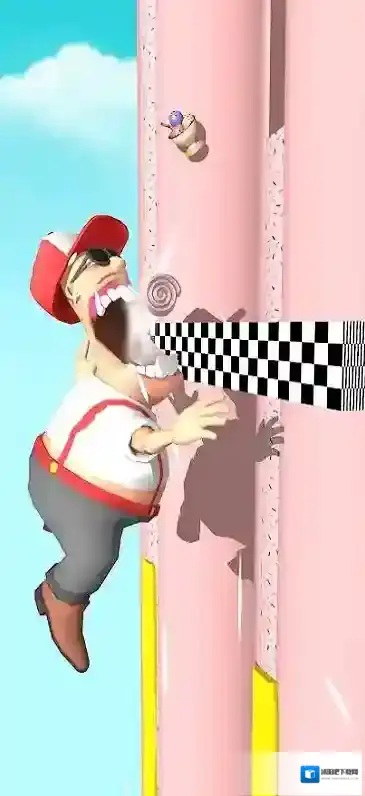 啃墙下落赛刹车