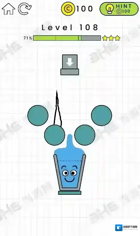 快乐玻璃杯108关怎么过 HappyGlass第108关三星通关攻略