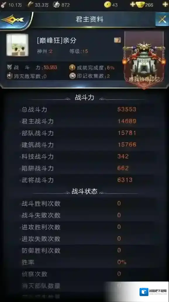乱世王者前期提升战力最全方法介绍 _君主战斗力