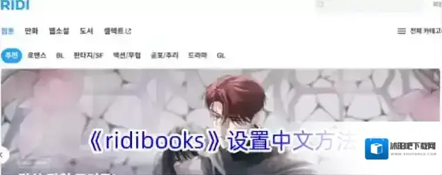 《ridibooks》设置中文方法
